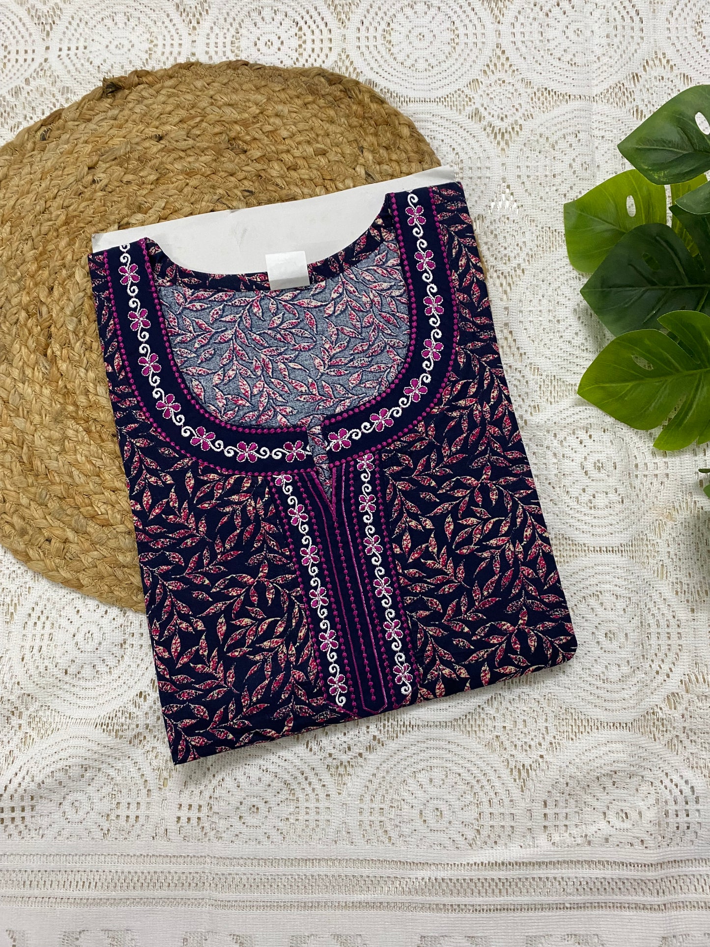 Embroidery Cotton Nighty