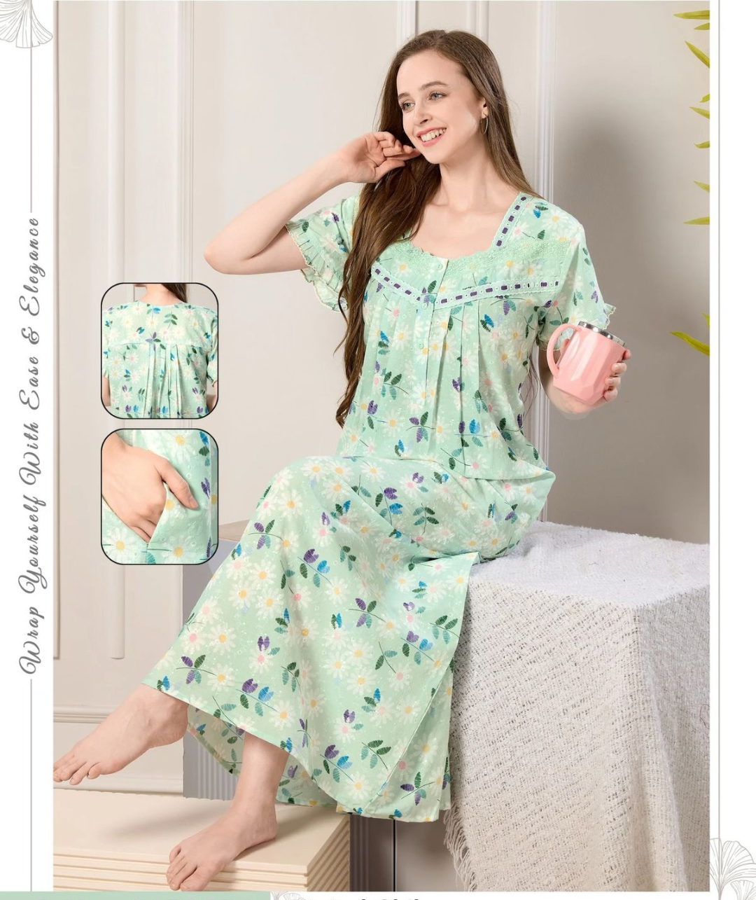 Premium Digital Chinkankari Pestal Nighty
