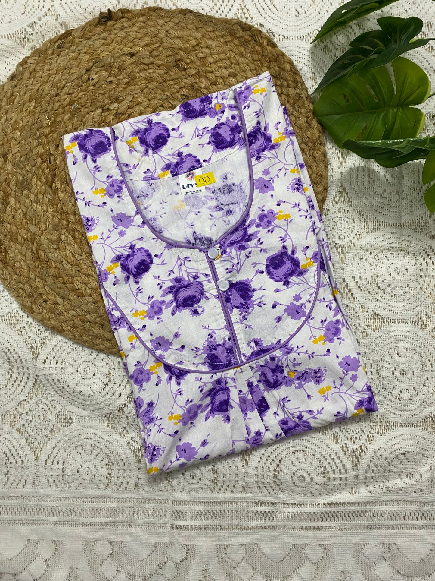 Floral Cotton Nighty