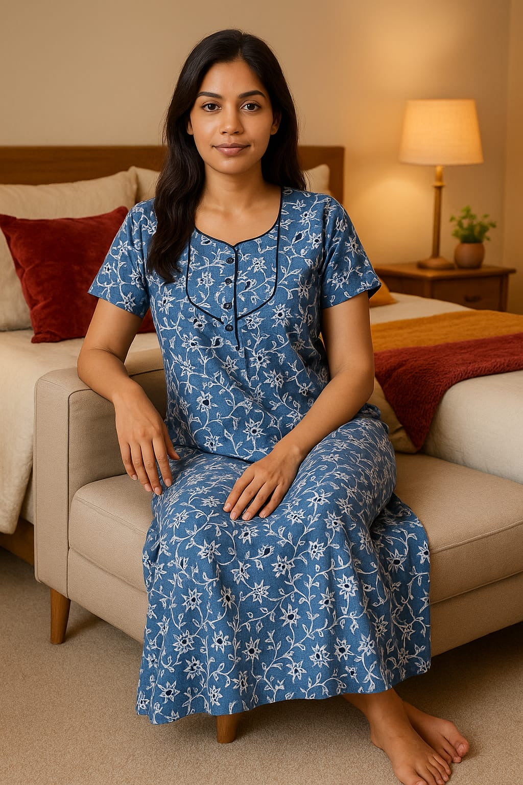 Printed Cotton Nighty