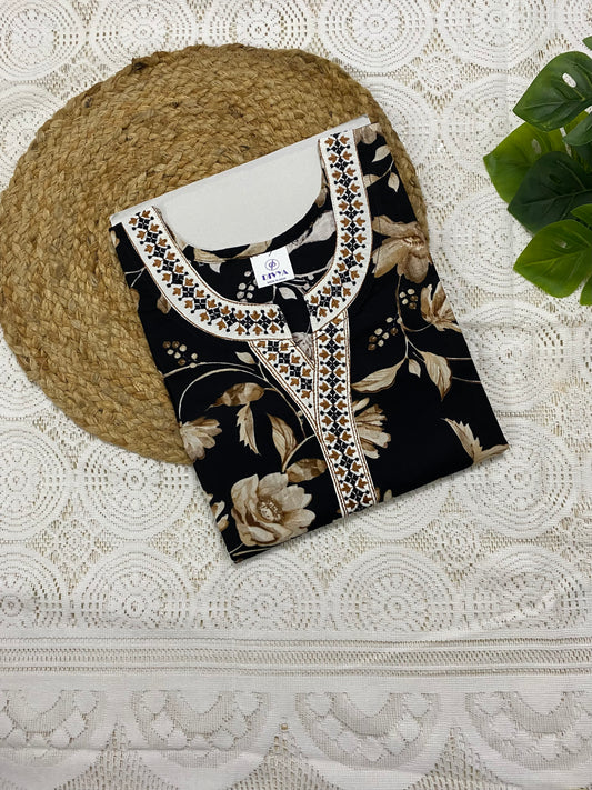 Embroidery Cotton Nighty