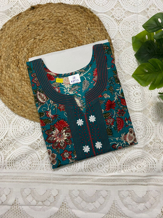 Embroidery Cotton Nighty